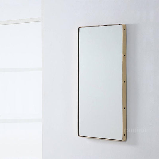 Minimalist Brass Frame Glass Mirror - CIR Designs