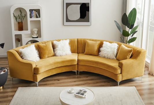 Lemon Curved Sofa - CIR Designs