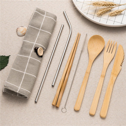 Bamboo Traveling Cutlery Set - CIR Designs