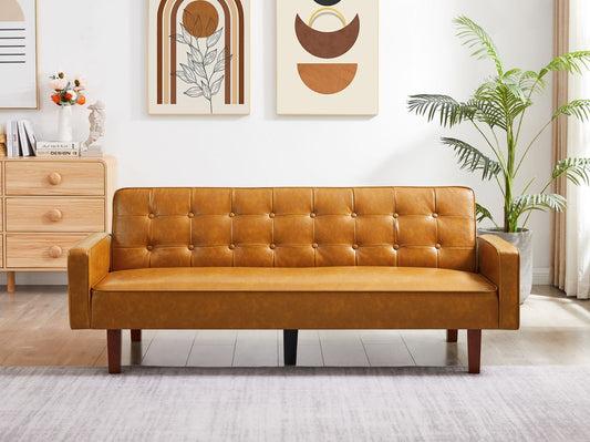 Leather Sofa Adjustable backrest Loveseat - CIR Designs